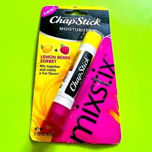 1 Chapstick MIXSTIX Lemon Berry Sorbet Lip Balm Gloss Limited Edition Rare VHTF